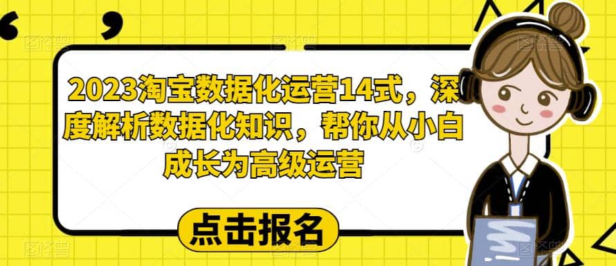 2023淘宝数据化-运营 14式，深度解析数据化知识，帮你从小白成长为高级运营-好课资源网