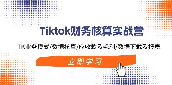 Tiktok财务核算实战营：TK业务模式/数据核算/应收款及毛利/数据下载及报表-好课资源网